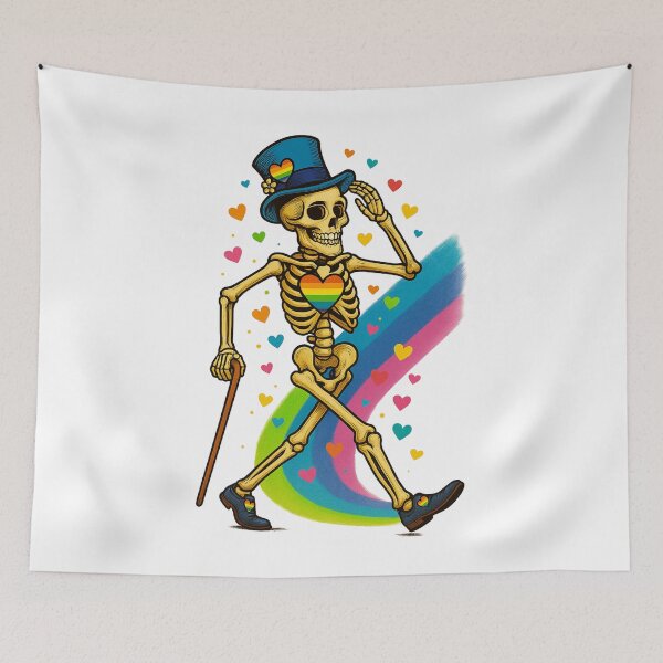 Item preview, Pride Skeleton Rainbow Walk – LGBTQ+ Love Parade designed and sold by Rothnaric.