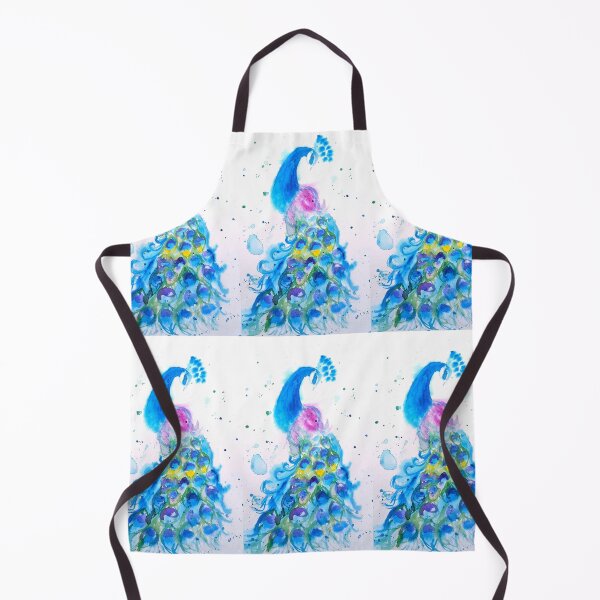 Item preview, Peacock Watercolor Painting Art Elegant Blue Splash designed and sold by Sarah  Rajkotwala.