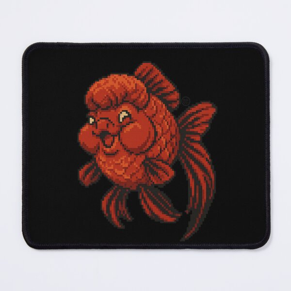 Item preview, Goldfish - Pixel Art - 8bit graphics 16bit graphics - Retro Fish Art - Smirk Oranda Goldfish designed and sold by Kabuji Store.