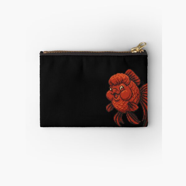 Item preview, Goldfish - Pixel Art - 8bit graphics 16bit graphics - Retro Fish Art - Smirk Oranda Goldfish designed and sold by Kabuji Store.