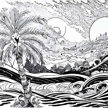 Artwork thumbnail, Palms in black and white by ladyinthemitten
