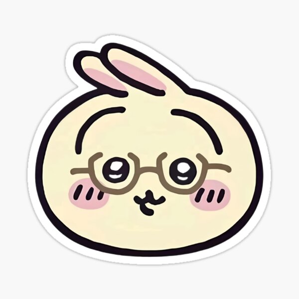 Item preview, usagi head wearing glasses designed and sold by karam3l.