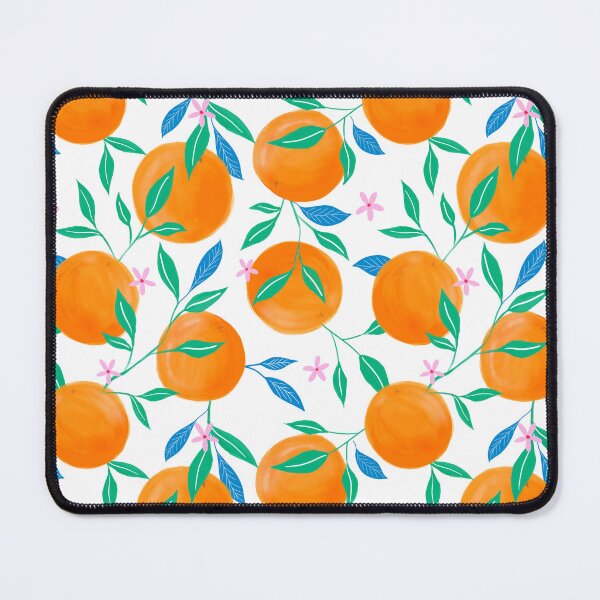 Item preview, Orange Pattern, la dolce vita, Italian summer aesthetics, Floral Design, Modern Trendy Fruits, citrus art, hand painted designed and sold by Natasha May Design.