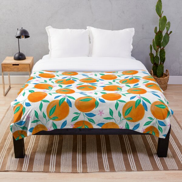 Item preview, Orange Pattern, la dolce vita, Italian summer aesthetics, Floral Design, Modern Trendy Fruits, citrus art, hand painted designed and sold by Natasha May Design.