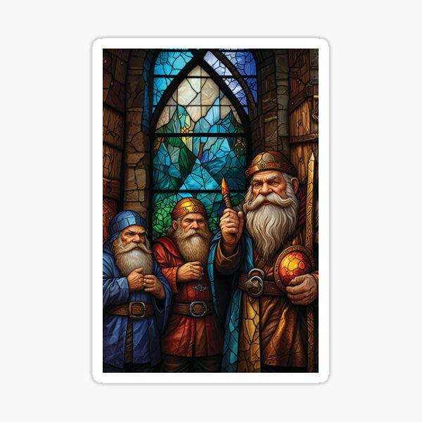 Item preview, Bearded Dwarven Council designed and sold by ModernTreasure.