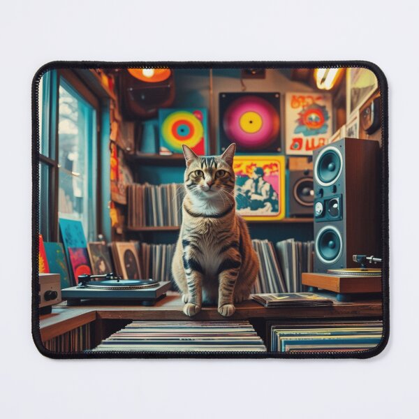 Item preview, Tabby Cat at the Record Store designed and sold by LEO'S CREATURE　れおずくりーちゃー.