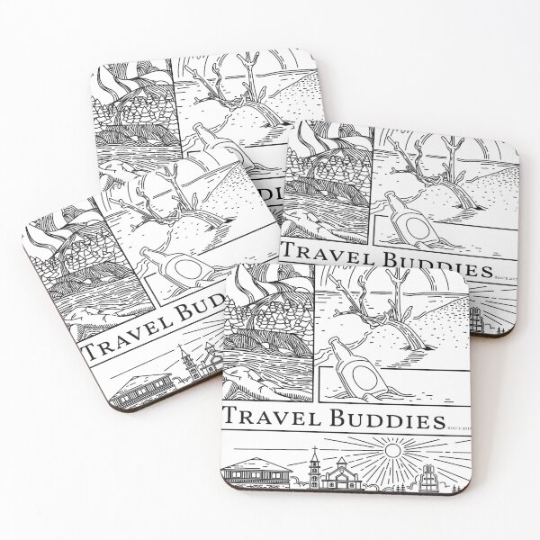 Item preview, Travel Buddies designed and sold by Rehab Rejects.