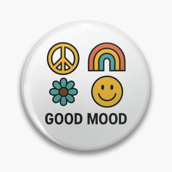 Item preview, Good Mood Icons – Retro Peace & Positivity Set designed and sold by Elfonso.