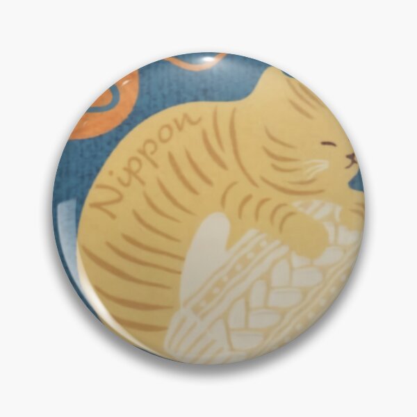 Item preview, japanese nippon yellow vintage cat stamp designed and sold by karam3l.
