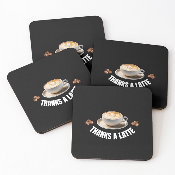Item preview, “Thanks A Latte” Coffee Cup | for Dark Backgrounds designed and sold by Wild Sacred Soul.