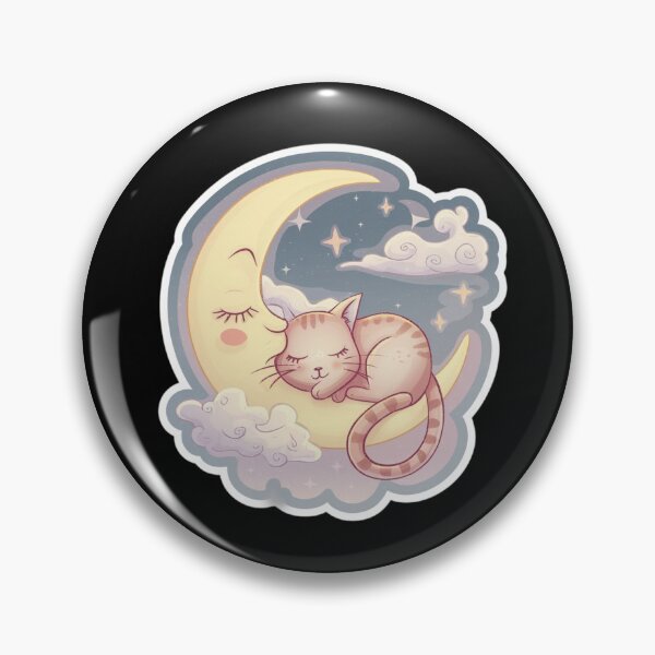 Item preview, Sleeping Starcat Beneath the Dream Moonlight designed and sold by Shop9999.