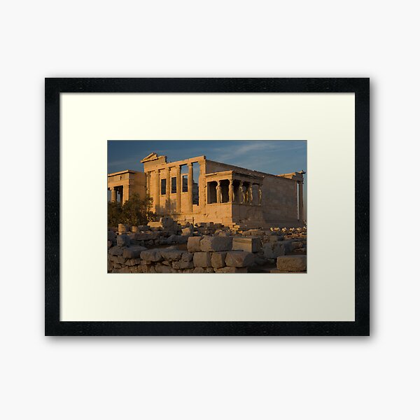 The Erectheum at Sunset Framed Art Print