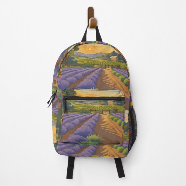 Item preview, Lavender Farm at Dusk: Vintage Countryside Painting designed and sold by Perennial Home & Gardens.