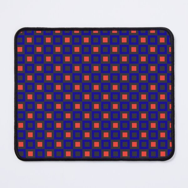 Item preview, Red & Navy Grid Pattern – Retro Optical Illusion Design designed and sold by sifo2024.