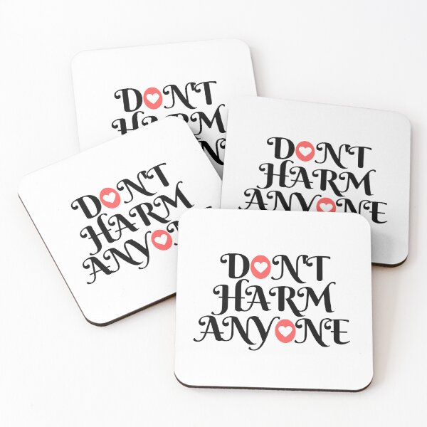 Item preview, Empowering Unity – "Don't Harm Anyone" Peace & Kindness Quote T-Shirt designed and sold by kaviyadesigns.
