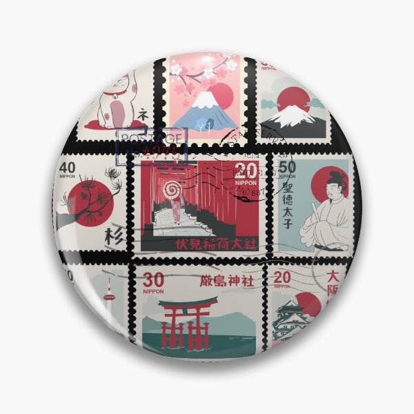 Item preview, Japanese Kawaii Vintage Stamps designed and sold by my-green-gecko.