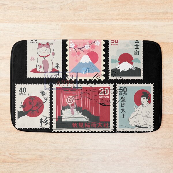 Item preview, Japanese Kawaii Vintage Stamps designed and sold by my-green-gecko.
