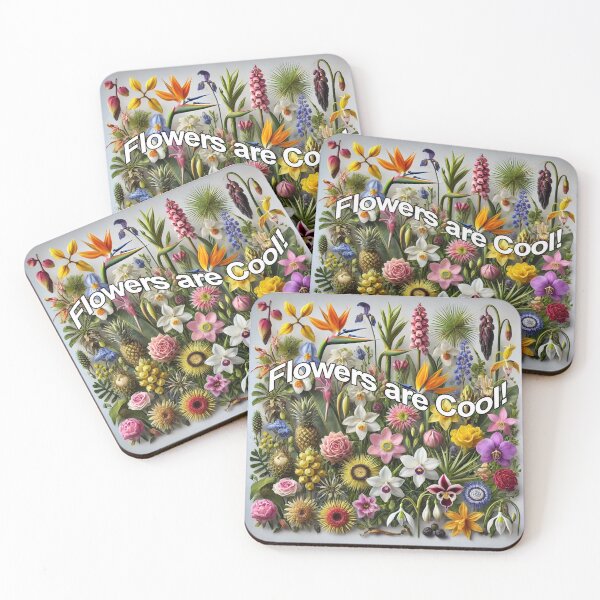 Item preview, Flowers are Cool! - 3 designed and sold by GrassoGraphics.