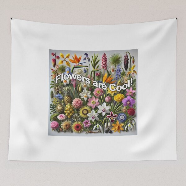 Item preview, Flowers are Cool! - 3 designed and sold by GrassoGraphics.