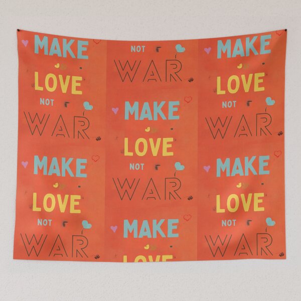 Item preview, Make Love Not War | Bold Retro Peace and Love Quote designed and sold by Yogabyadeola.
