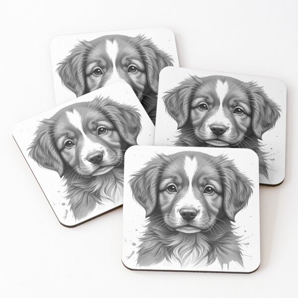 Item preview, Nova Scotia Duck Tolling Retriever Puppy– Digital Ink Portrait designed and sold by Typeglyphs.