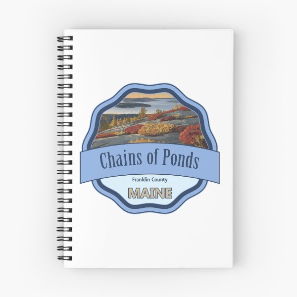 Item preview, Chains of Ponds, Franklin County, Maine designed and sold by Wanderful-roads.