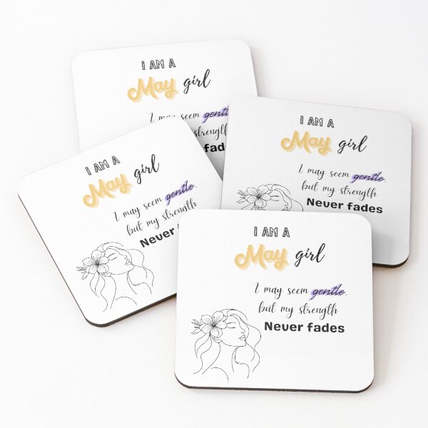 Item preview, May Girl – Gentle but Strong | Empowering Feminine Quote Design designed and sold by lyrasummayah-.