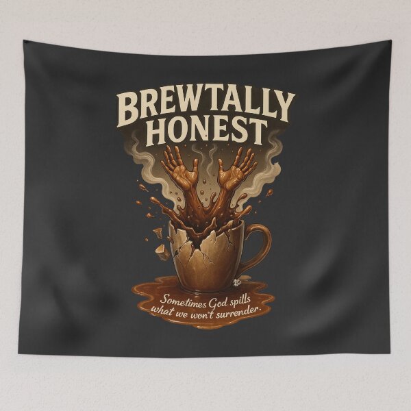 Item preview, Brewtally Honest Shirt – Coffee Spill Faith Tee, Surrender Theme designed and sold by HouseofAbigail.