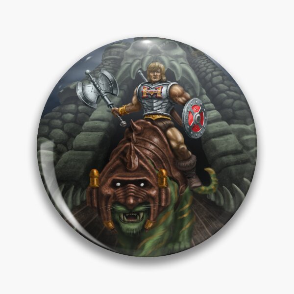 Item preview, He_Man emerging from Grayskull with Battlecat designed and sold by Zombie Squid.