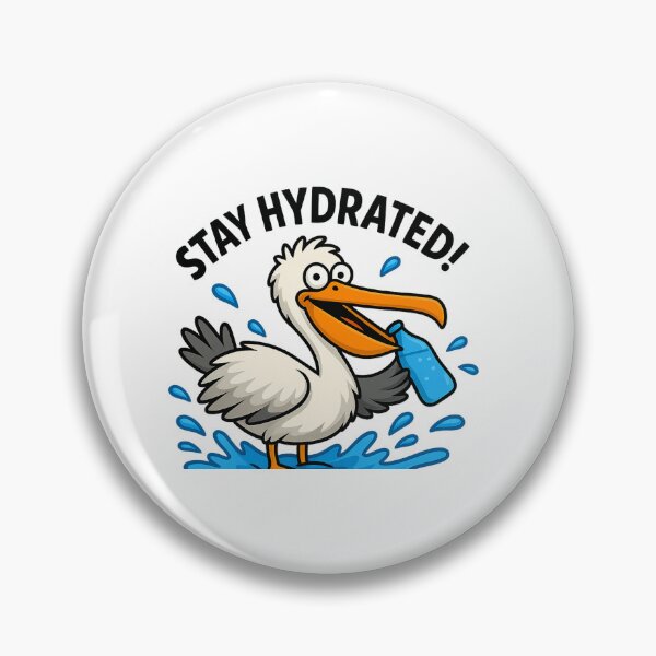 Item preview, Pelican Stay Hydrated Funny Outdoors Nature Lovers Tee designed and sold by kaltoumkiki.