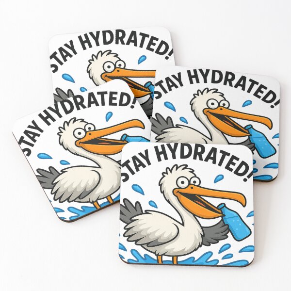 Item preview, Pelican Stay Hydrated Funny Outdoors Nature Lovers Tee designed and sold by kaltoumkiki.