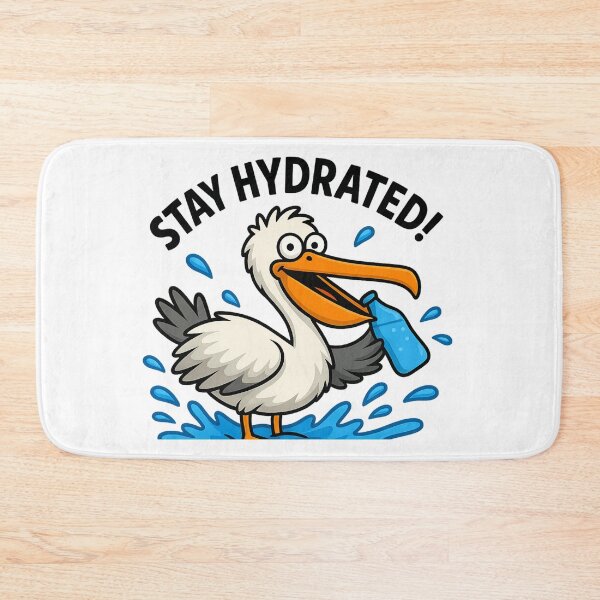 Item preview, Pelican Stay Hydrated Funny Outdoors Nature Lovers Tee designed and sold by kaltoumkiki.