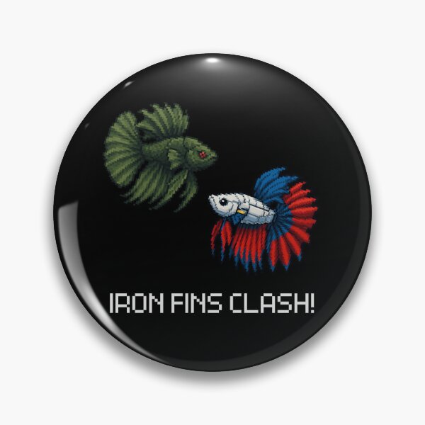Item preview, mecha pixel duel aquatic fighter betta fish concept retro style designed and sold by zakugan.