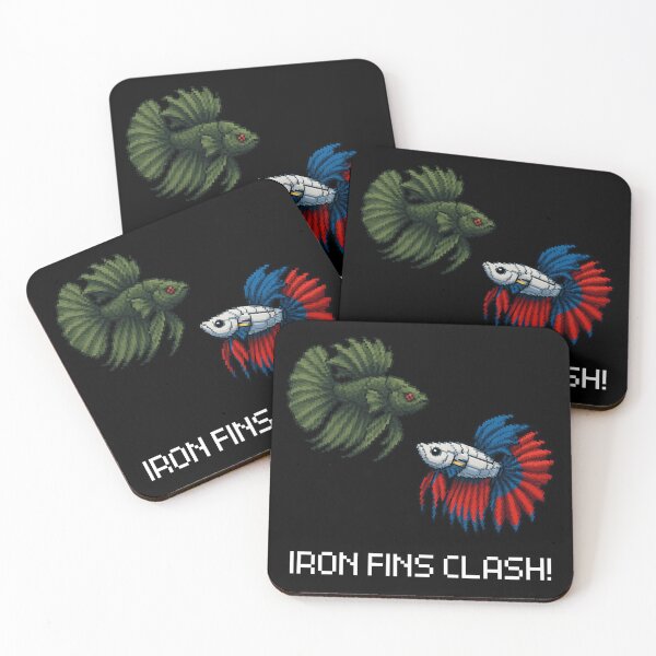 Item preview, mecha pixel duel aquatic fighter betta fish concept retro style designed and sold by zakugan.