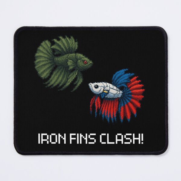 Item preview, mecha pixel duel aquatic fighter betta fish concept retro style designed and sold by zakugan.