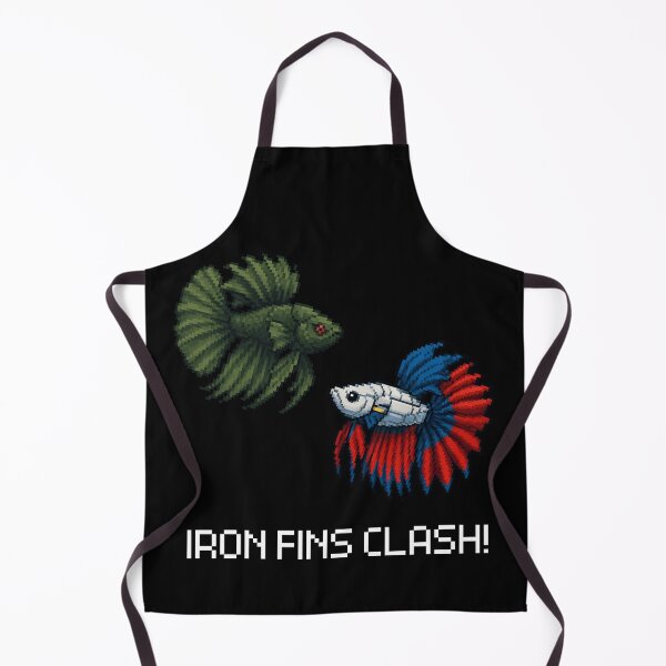 Item preview, mecha pixel duel aquatic fighter betta fish concept retro style designed and sold by zakugan.