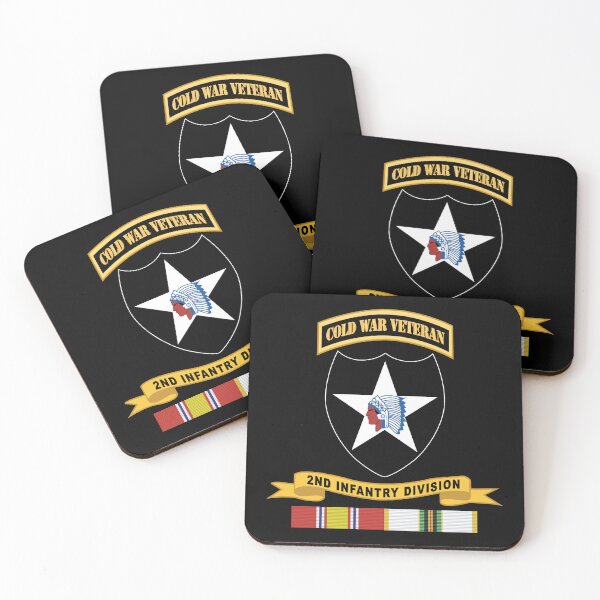 Item preview, Army - 2nd Infantry Division w Br - Ribbon COLD WAR Vet Tab X 300 designed and sold by Military Insignia Products.