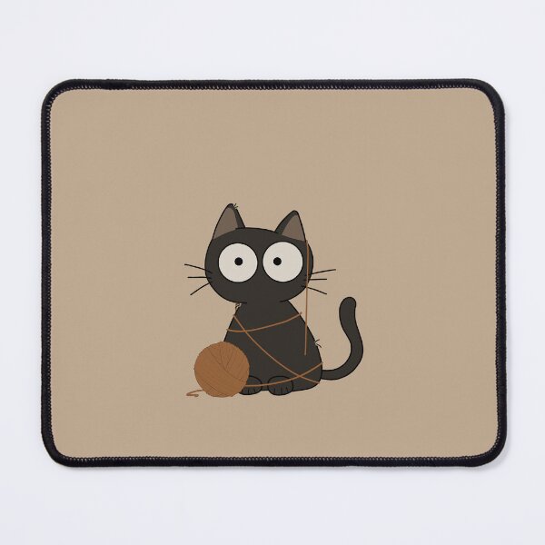 Item preview, Cat and ball of yarn designed and sold by thitiwasgus.