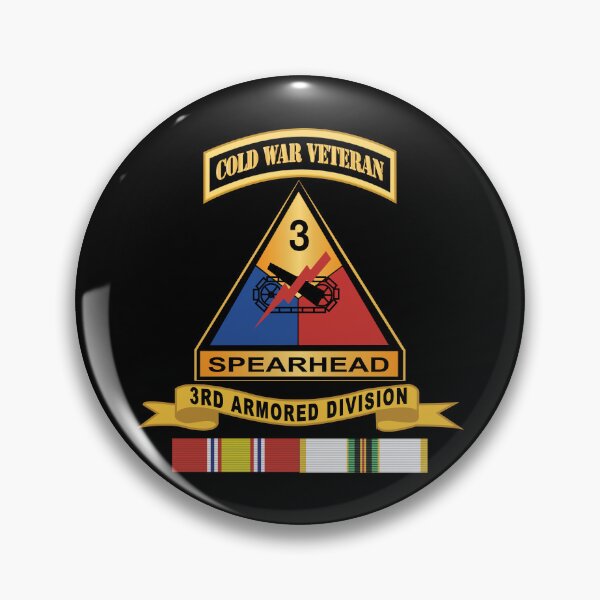 Item preview, Army - 3rd Armored Division w Br - Ribbon COLD WAR Vet Tab X 300 designed and sold by Military Insignia Products.