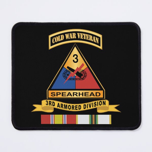 Item preview, Army - 3rd Armored Division w Br - Ribbon COLD WAR Vet Tab X 300 designed and sold by Military Insignia Products.