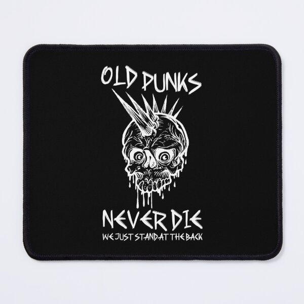 Item preview, Punk Skull Mohawk Design – Old Punks Never Die designed and sold by Parkerzz.