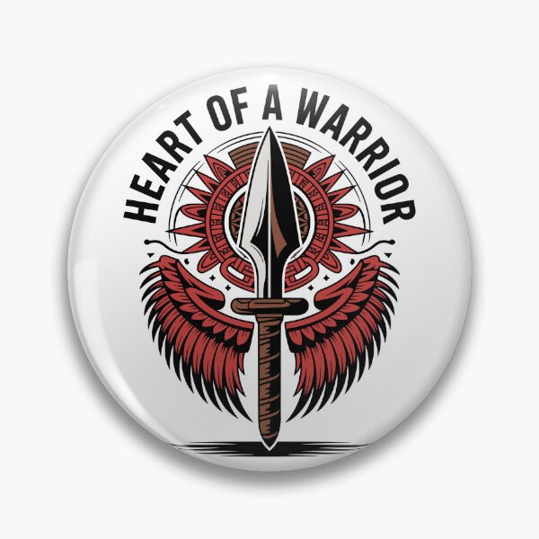 Item preview, Heart of a Warrior – Tribal Spear Symbol Design designed and sold by JPees.