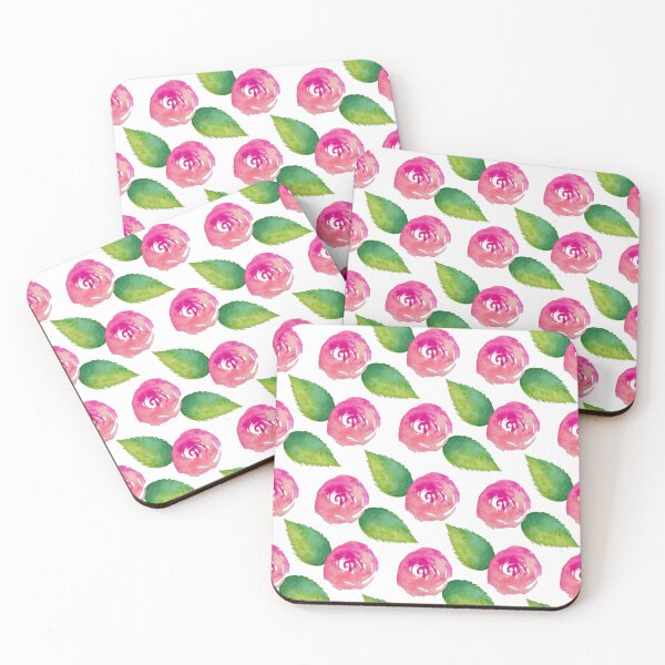 Item preview, Botanical Rose Watercolour Pattern designed and sold by Lone Jensen.