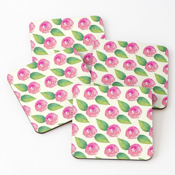 Item preview, Botanical Rose Watercolour Pattern designed and sold by Lone Jensen.