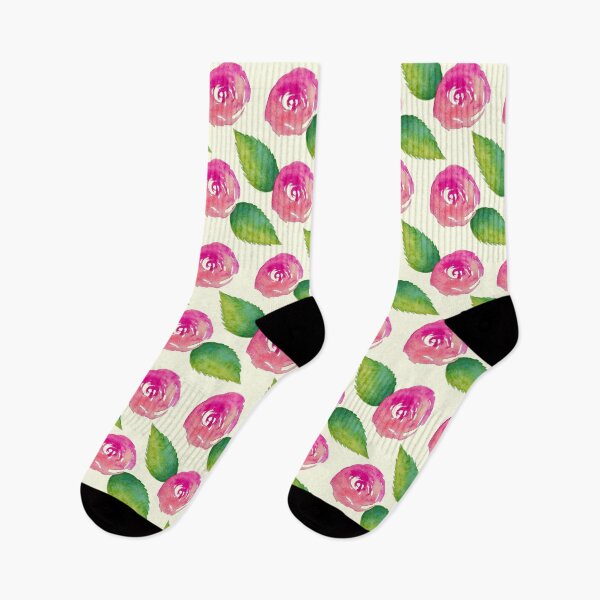 Item preview, Botanical Rose Watercolour Pattern designed and sold by Lone Jensen.