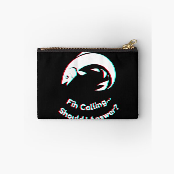 Item preview, Fih Calling Meme Arc Fish Design – Minimalist Humor Art designed and sold by natzeroART.