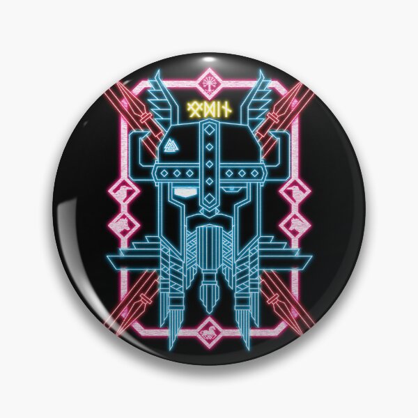 Item preview, Odin Geometric Neon – Norse God of Wisdom & War designed and sold by MythoCulture.