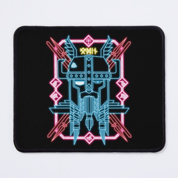 Item preview, Odin Geometric Neon – Norse God of Wisdom & War designed and sold by MythoCulture.