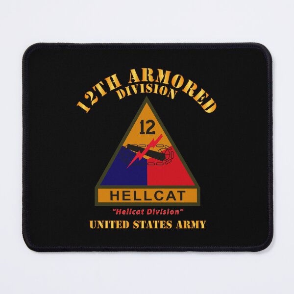 Item preview, Army - SSI - 12th Armored Division w Name Tape - Hellcat Division - US Army X 300 designed and sold by Military Insignia Products.