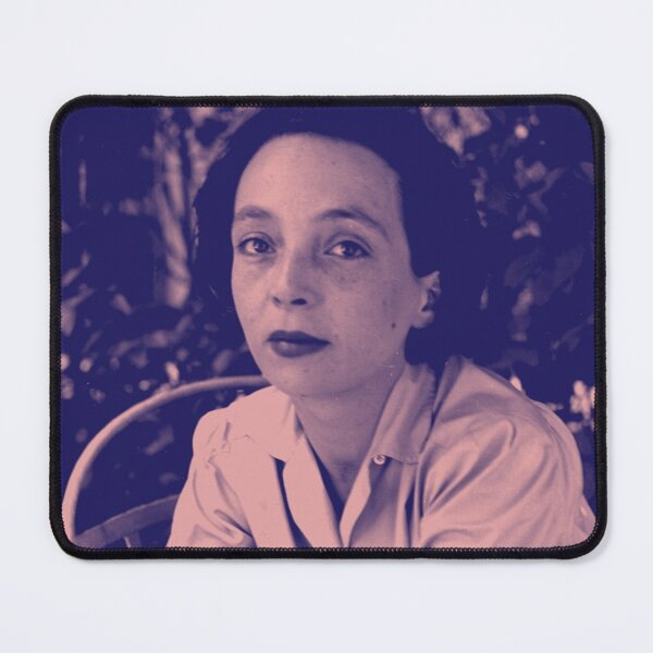 Item preview, Marguerite Duras in blue and pink designed and sold by carmencuarzo.